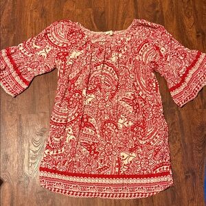 Red Paisley Women's Dress